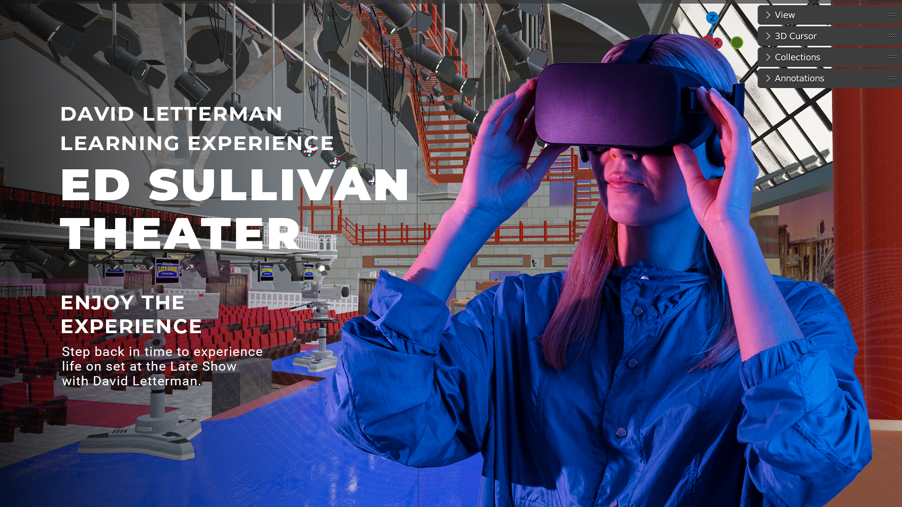 The Virtual Reality Ed Sullivan Theater tour