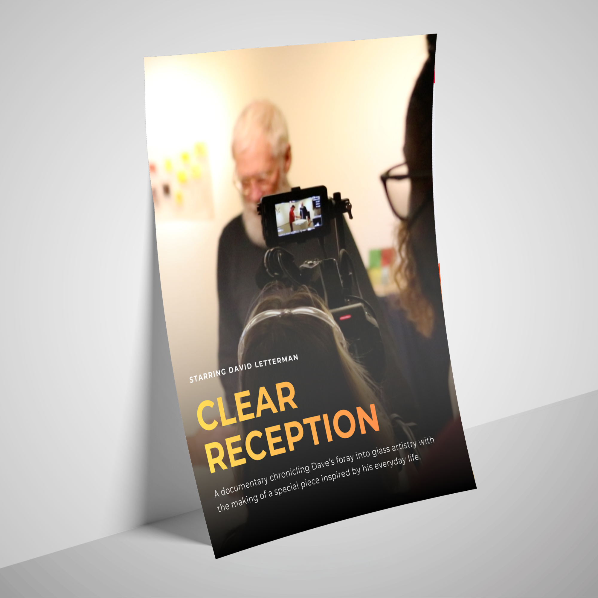 Clear Reception poster of David Letterman